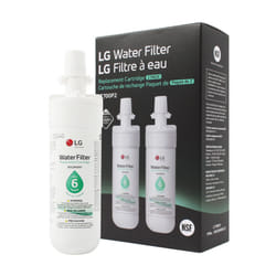 LG LT700P2 6-Month / 200 Gallon Refrigerator Replacement Water Filter  2 Count (Pack of 1)  White
