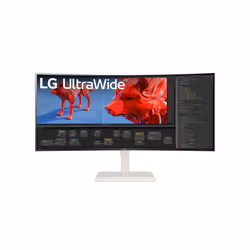 LG 38BR85QC-W, 96.5 cm (38"), 3840 x 1600 pixels, UltraWide Quad HD+, LCD, 1 ms, White