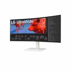 LG 38BR85QC-W computer monitor 96.5 cm (38") 3840 x 1600 pixels UltraWide Quad HD+ LCD White