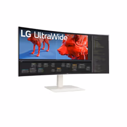 LG 38BR85QC-W computer monitor 96.5 cm (38") 3840 x 1600 pixels UltraWide Quad HD+ LCD White