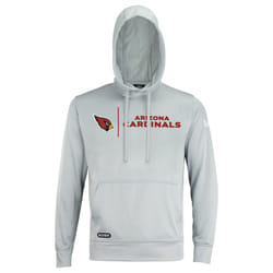 New Era NFL Mens cool grey gametime Pullover Performance Hoodie  Pro Football Sweatshirt  Arizona cardinals  Medium