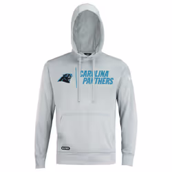New Era NFL Mens cool grey gametime Pullover Performance Hoodie Pro Football Sweatshirt carolina Panthers Medium