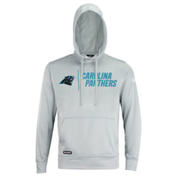 New Era NFL Mens cool grey gametime Pullover Performance Hoodie  Pro Football Sweatshirt  carolina Panthers  Medium