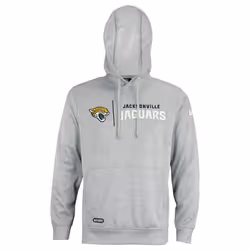 New Era NFL Mens cool grey gametime Pullover Performance Hoodie Pro Football Sweatshirt Jacksonville Jaguars Small