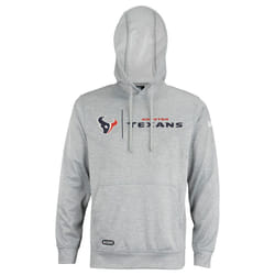 New Era NFL Mens cool grey gametime Pullover Performance Hoodie  Pro Football Sweatshirt  Houston Texans  XX-Large