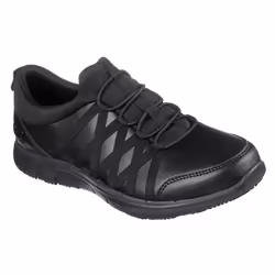 Skechers Women's Ghenter Dagsby Safety Trainer Black 32306 - Black, 5