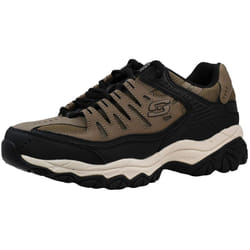 Skechers Men's Afterburn Lace-up Sneaker Taupe/Black 11 M US