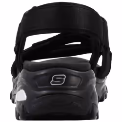 Skechers Womens DLitesFresh Catch BlackBlack Wedge Sandal 10 M US