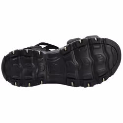 Skechers Womens DLitesFresh Catch BlackBlack Wedge Sandal 10 M US