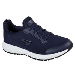 Skechers: Womens Squad SR Lace Up Safety Black size UK3 - 2, Navy