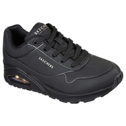 Skechers womens Skecher Street Women's Uno - Stand on Air Sneaker Black/Black 8.5 Wide US