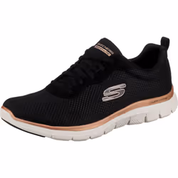 Skechers Womens 149303 Flex Appeal 40 Sneaker  Bkrg=Black Rose gold  55