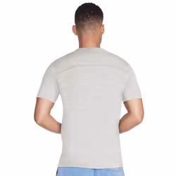 Skechers Mens On The Road Heathered Jersey Technical Crew Neck T-Shirt - 2XL, Alloy/White