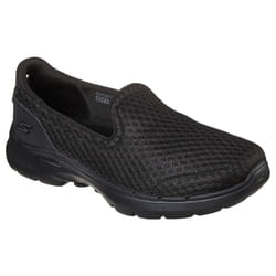 Skechers Womens Go Walk 6 Big Splash Hyper Pillar Lightweight Trainers - UK 3, Black