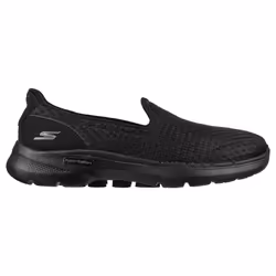 Skechers Womens Go Walk 6 Big Splash Hyper Pillar Lightweight Trainers - UK 3, Black