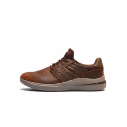 Skechers Men's Delson 3.0-Ezra Leather Bungee Lace Slip On Sneaker Br