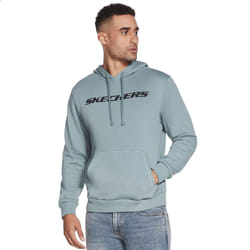 Skechers Mens Heritage II Pullover Kangaroo Pocket Comfort Fit Hoody - S, Trooper