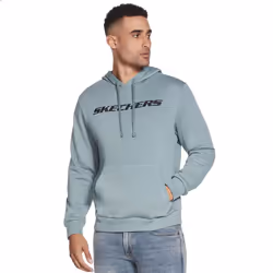 Skechers Mens Heritage II Pullover Kangaroo Pocket Comfort Fit Hoody - L, Trooper