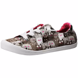 Skechers BOBS Women's Beach Bingo-Kitty Pack Sneaker, Taupe/Multi, 8.5 M US