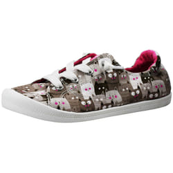 Skechers BOBS Women's Beach Bingo-Kitty Pack Sneaker, Taupe/Multi, 8.5 M US