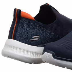 Skechers Men's Gowalk 6-Stretch Fit Slip-On Athletic Performance Walking Shoe  Navy/Orange  8.5