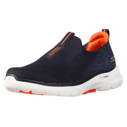 Skechers Men's Gowalk 6-Stretch Fit Slip-On Athletic Performance Walking Shoe  Navy/Orange  13