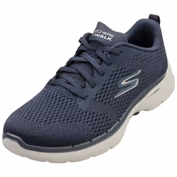 Skechers Go Walk 6 Bold Vision Womens Casual Trainers in Navy White - 6