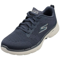 Skechers Go Walk 6 Bold Vision Womens Casual Trainers in Navy White - 6