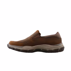 Skechers Men's Respected-Calum Goodyear Rubber Low Profile Leather Slip On with Twin Gore Loafer  CDB  8.5