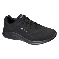 ) Skechers Ultra Flex 2.0 Vicinity Synthetic Men's Black Trainers - Black, 8 (Adults'