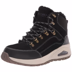 Skechers womens Uno Rugged Fashion Boot  Black  8.5 US