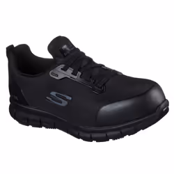 Skechers Women's Sure Track Jixie Safety Trainer Black 32946 - Black, 4