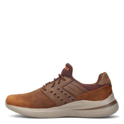Skechers USA Men's Men's Delson 3.0-Ezra Leather Bungee Lace Slip On Sneaker  CDB  11.5 X-Wide