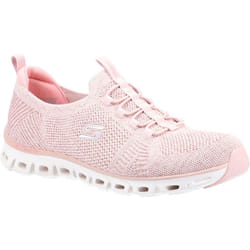 ) Skechers Glide Step Textile Women's Rose Trainers - Pink, 6 (Adults'