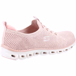 ) Skechers Glide Step Textile Women's Rose Trainers - Pink, 6 (Adults'