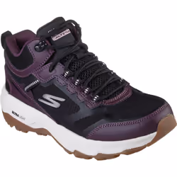 ) Skechers Go Run Trail Altitude Leather Women's Black/Purple Trainers - Black, 5 (Adults'