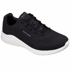 ) Skechers Ultra Flex 2.0 Vicinity Synthetic Men's Black/White Trainers - Black, 10 (Adults'