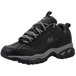 Skechers Men's Energy Afterburn Lace-Up Black/Charcoal Sneaker 9.5 M US