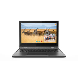 Lenovo 300e AMD 3000 3015e Hybrid (2-in-1) 29.5 cm (11.6") Touchscreen HD 4 GB DDR4-SDRAM 128 GB SSD Wi-Fi 6 (802.11ax) Windows 10 Pro Black