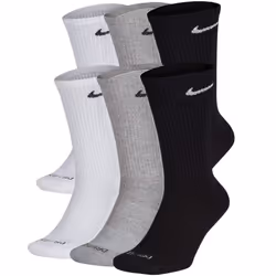 Nike Everyday Plus Cushioned Crew Socks 6 Pairs - Multicolour, Medium