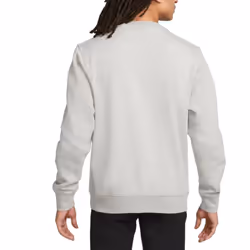 Nike CW6902 Mens Fleece Sweatshirt Pullover Top - Grey, L