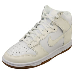Nike Dunk High Womens Fashion Trainers in White Sail - 8 UK