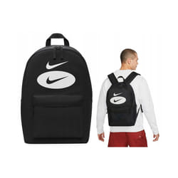 Nike Heritage Backpack Sports Laptop 25L Adjustable Shoulder Straps - Black