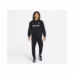 Nike Air Mens Black Crewneck Sweatshirt Tracksuit - X-Large