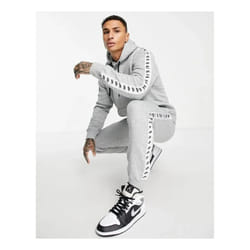 Men's Nike Sportswear Tracksuit Hooded Grey Fleece - S