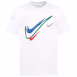 NIKE SWOOSH LOGO WHITE SPORTSWEAR MEN'S T-SHIRT - 2XL
