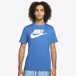 Nike Swoosh Futura Men's T-Shirt Blue UK S-2XL - UK-M