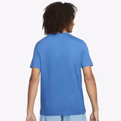 Nike Swoosh Futura Men's T-Shirt Blue UK S-2XL - UK-M