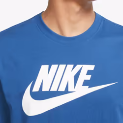 Nike Swoosh Futura Men's T-Shirt Blue UK S-2XL - UK-2XL