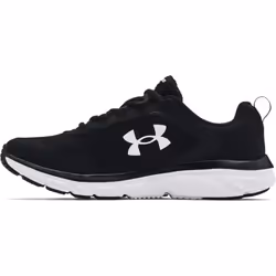 Under Armour Mens Charged Assert 9 Running Shoe Black/White 10 X-Wide US